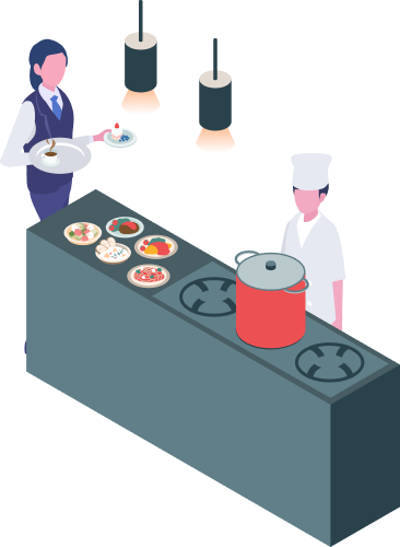 配膳イメージイラスト