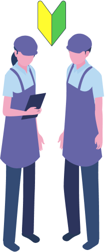 新人スタッフイメージイラスト
